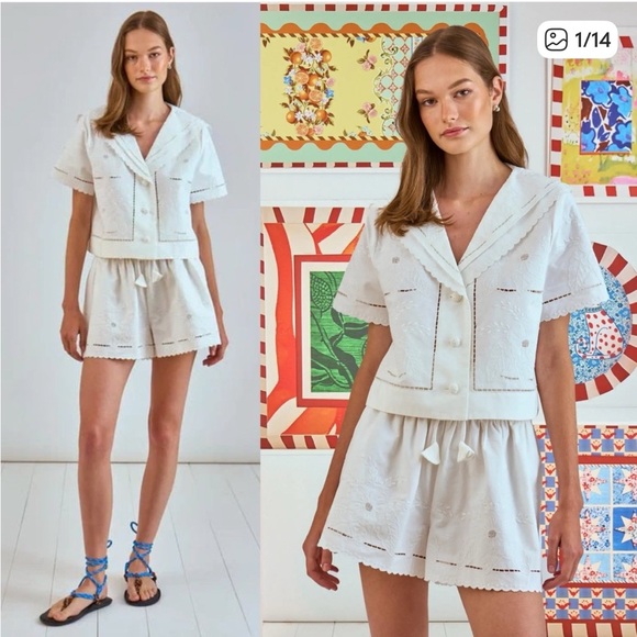 HUNTER BELL Pants - Hunter bell fern shorts size 4